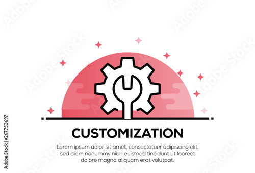 CUSTOMIZATION ICON CONCEPT