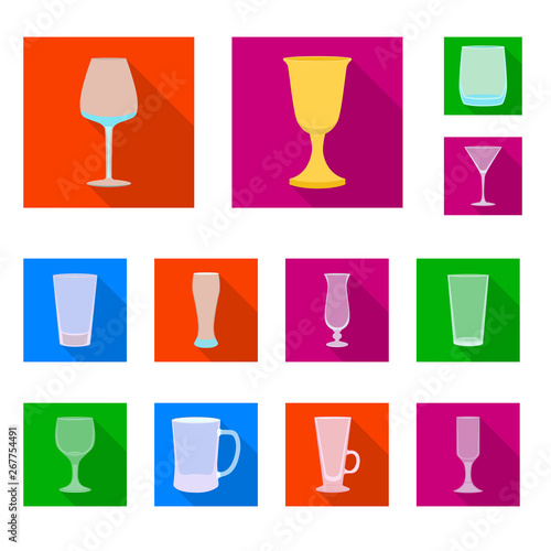 Isolated object of drinks and restaurant icon. Set of drinks and celebration vector icon for stock.