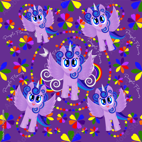  pony/unicorn with editable patterns