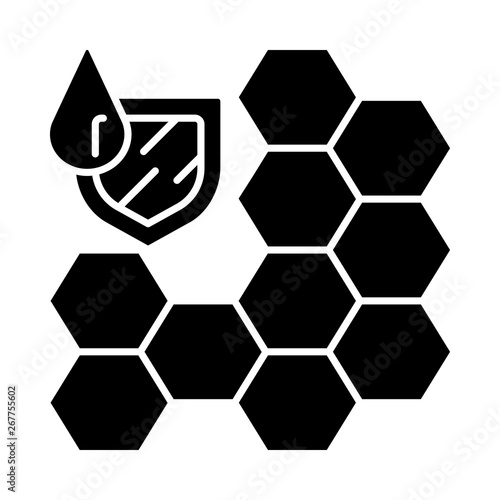 Waterproofing membrane glyph icon