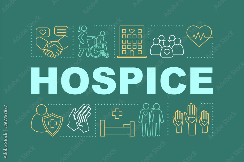 Fototapeta premium Hospice word concepts banner