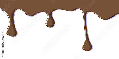 Banner template with chocolate and copy space.