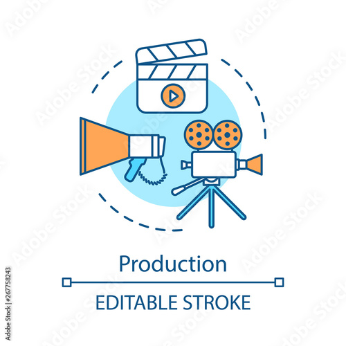 Video production concept icon