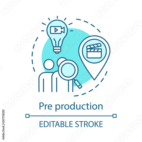 Pre production concept icon
