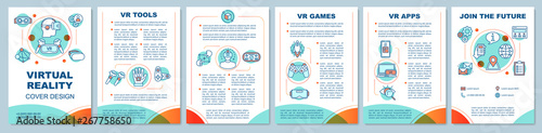 Virtual reality brochure template layout