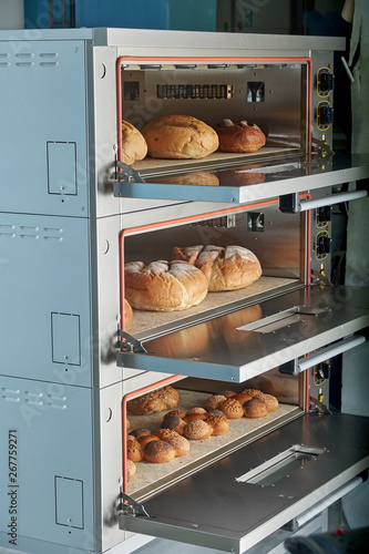 Industrial electric oven for catering with set food