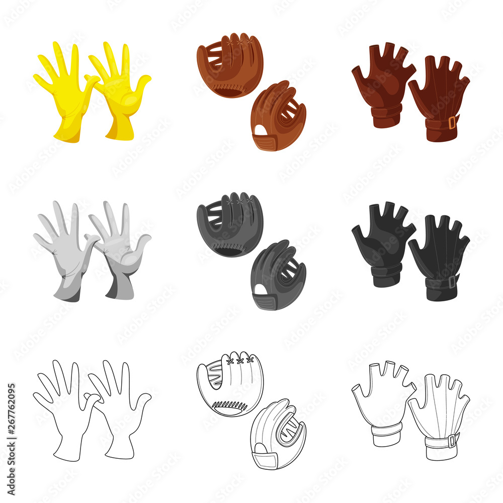 Fototapeta premium Vector illustration of silhouette and safety icon. Collection of silhouette and comfort stock symbol for web.
