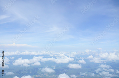 Beautiful Blue sky with clouds © YuiYuize