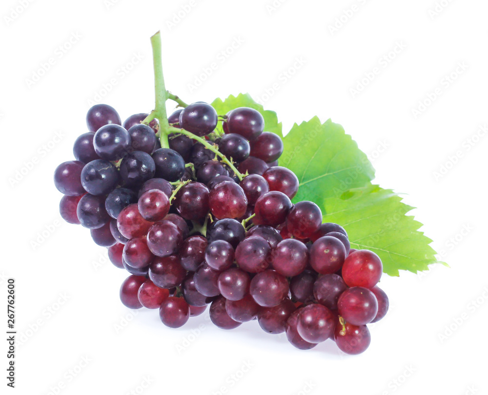 Fototapeta premium red grapes isolated on white