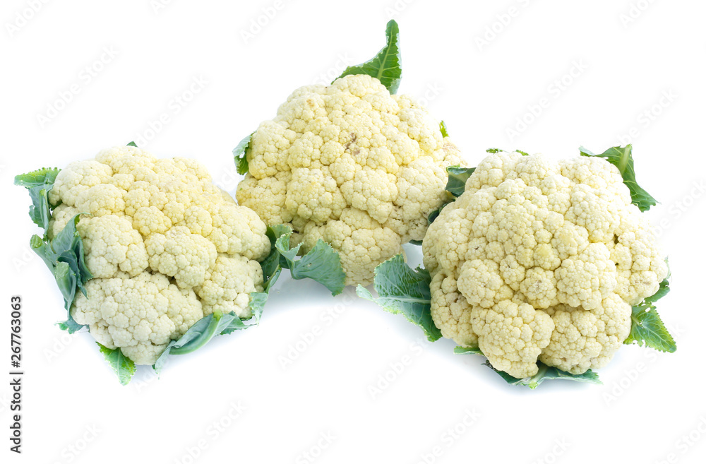 Cauliflower isolated on white background Cauliflower isolated on white background