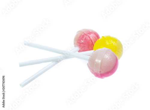 lollipop candy isolated on white background