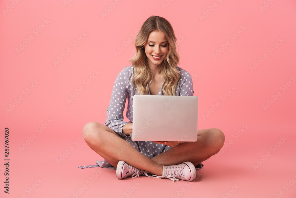 Portrait of a cheerful young blonde girl Portrait of a cheerful young blonde girl