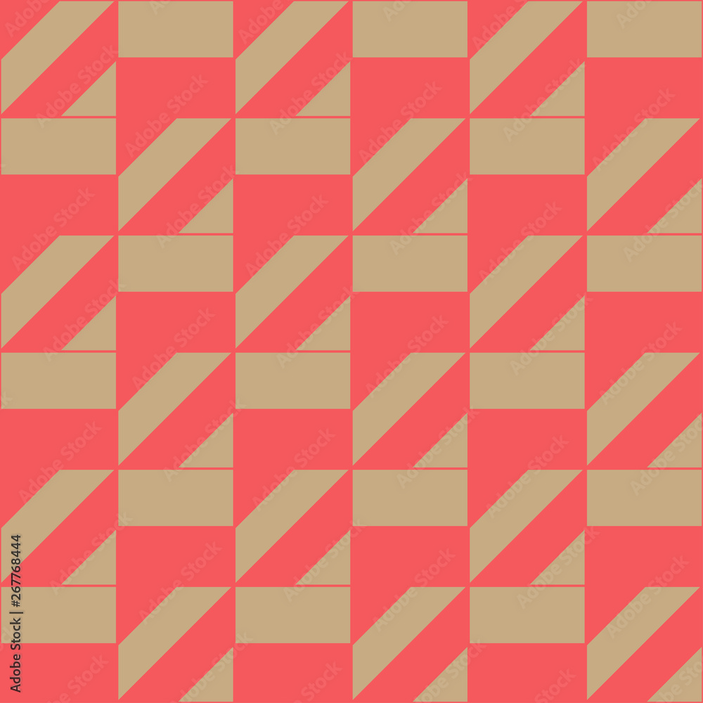 Geometric seamless pattern. Golden and red colors holiday collection. Merry Christmas and Happy New year. Abstract textured background design. Modern elegant wallpaper. Vector illustration. Geometric seamless pattern. Golden and red colors holiday collection. Merry Christmas and Happy New year. Abstract textured background design. Modern elegant wallpaper. Vector illustration.