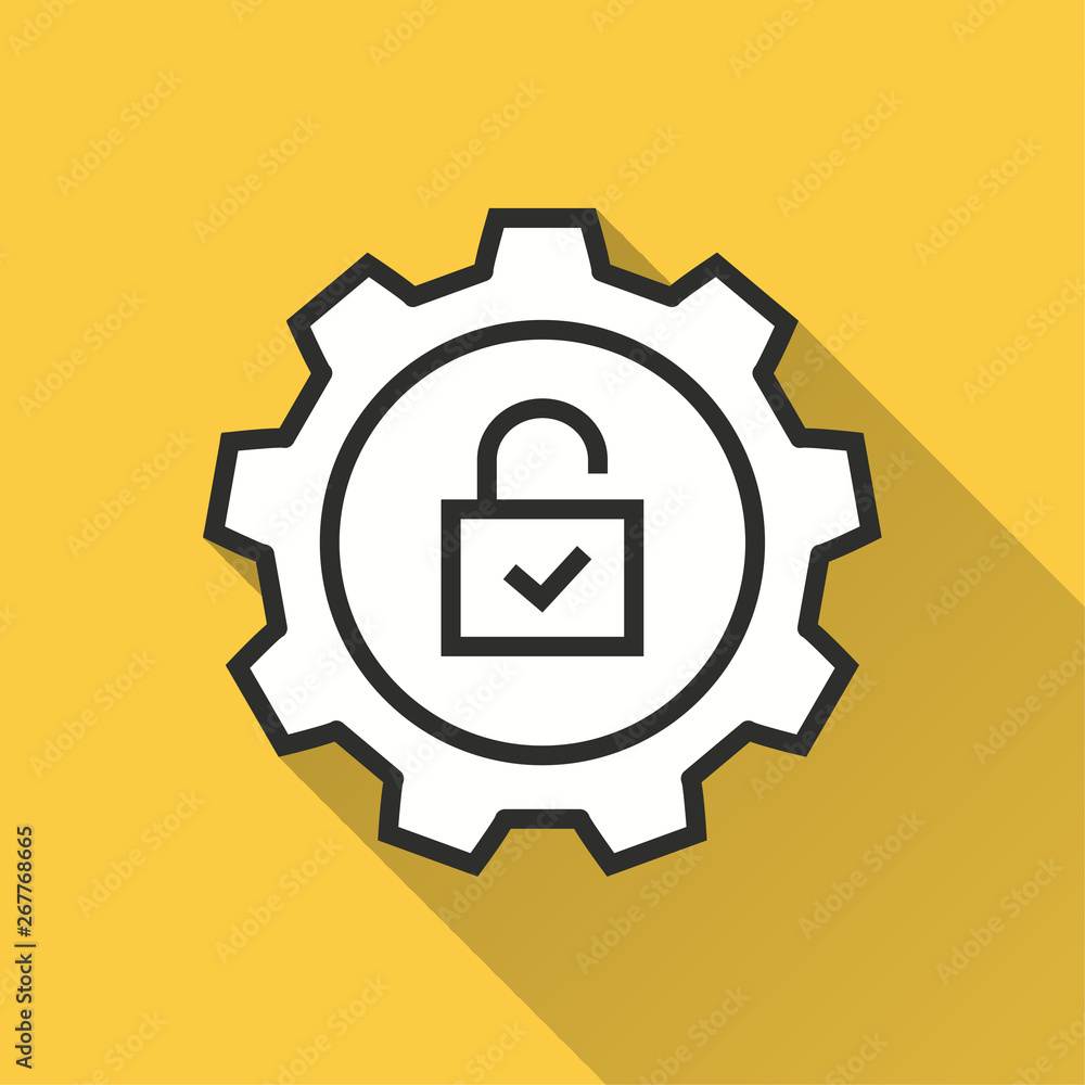 Security - vector icon for graphic and web design.