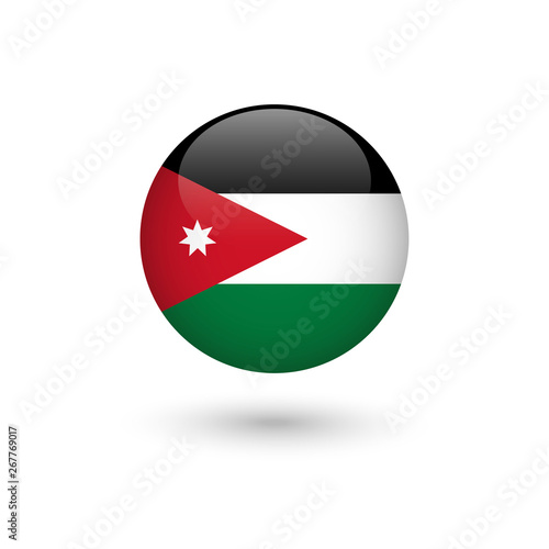 Jordan flag round glossy