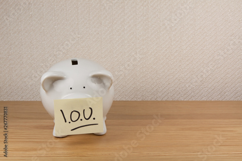 Piggy Bank IOU photo