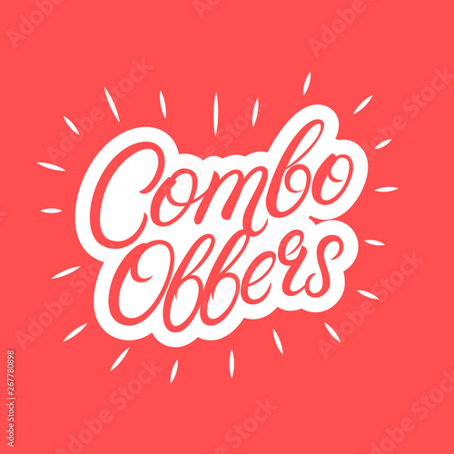 Combo offers hand written lettering.