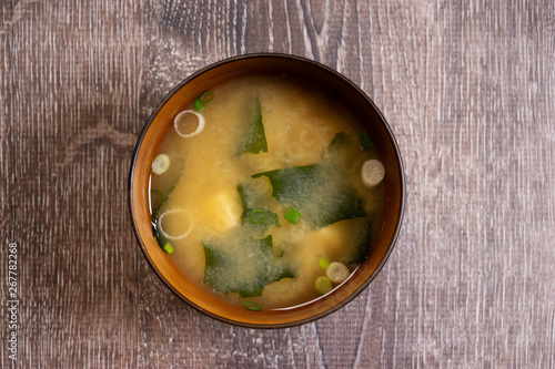 Canvastavla Japanese miso soup