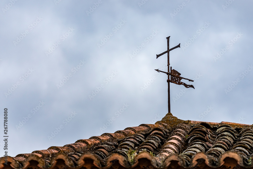 Old Vane in a top of a church