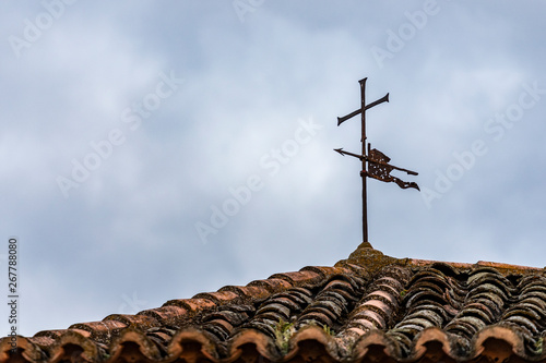Obraz na płótnie Old Vane in a top of a church w salonie