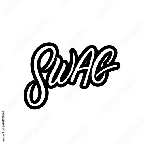 SWAG hand written lettering.