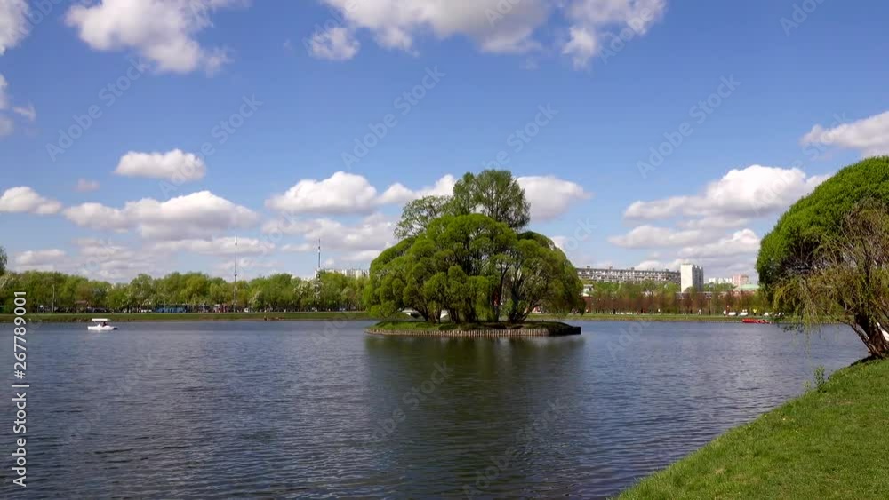 Beautiful view of the lake in the park, Europe, Beautiful view of the lake in the park, Europe,