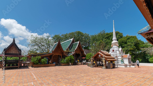 Songkhla, Thailand, Apr. 13, 2018 : Meditation at Wat Kudi, Koh Yo, Songkhla.This place is quiet, good atmosphere, suitable for practice.