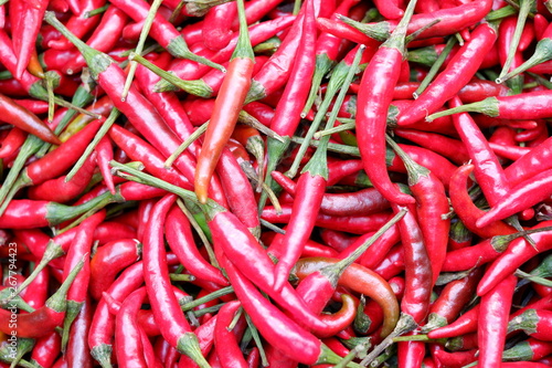red chillies background © Luechai
