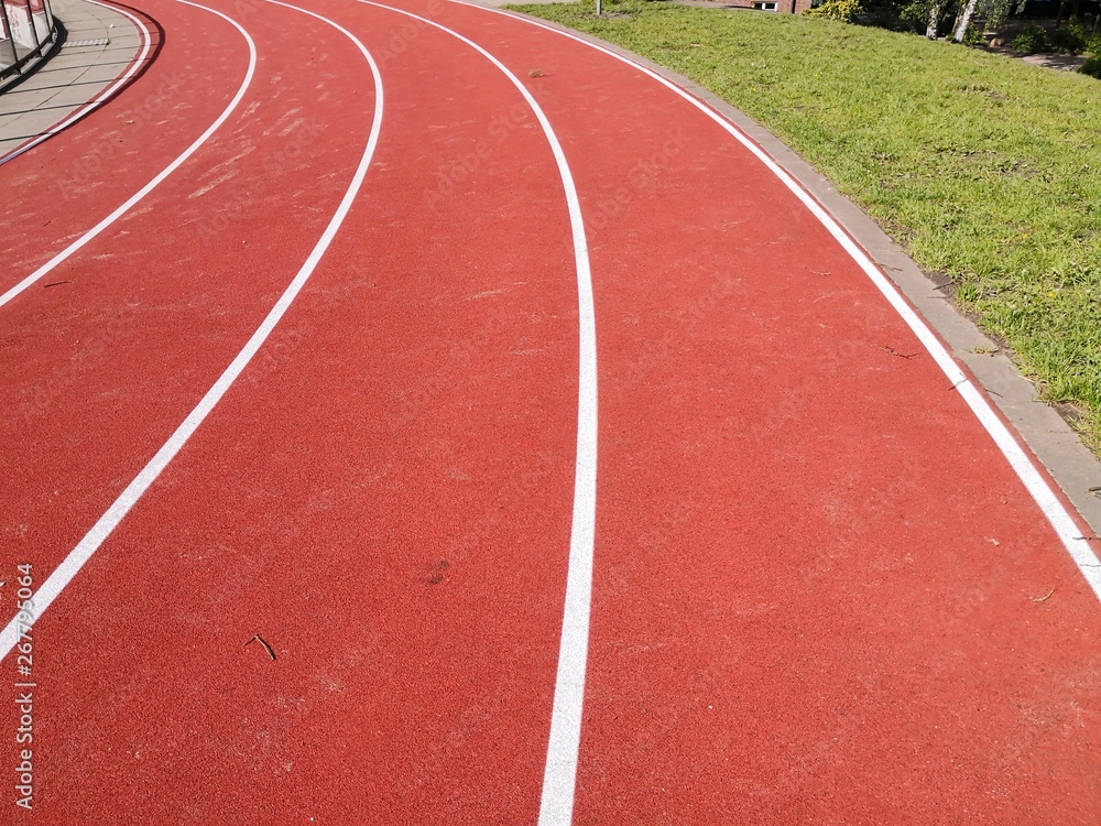 Fototapeta premium Sports field running track