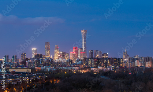 Beijing CBD Skyline Panorama