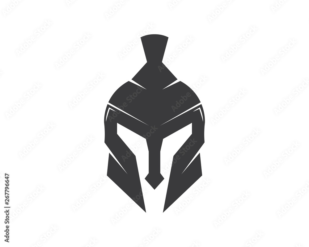 spartan helmet logo icon vector illustration design spartan helmet logo icon vector illustration design