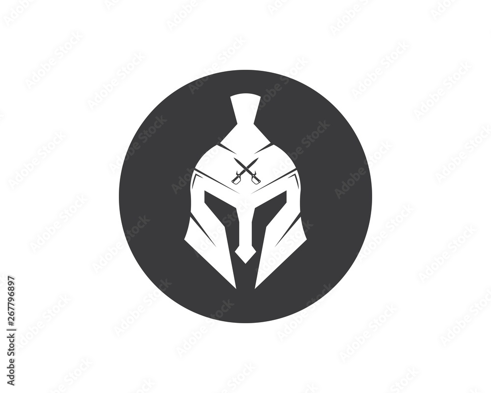 spartan helmet logo icon vector illustration design spartan helmet logo icon vector illustration design