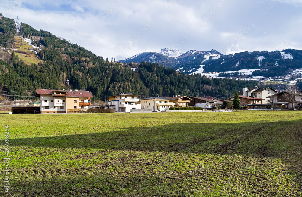 Ski resort Zell am Ziller, Tyrol, Austria.