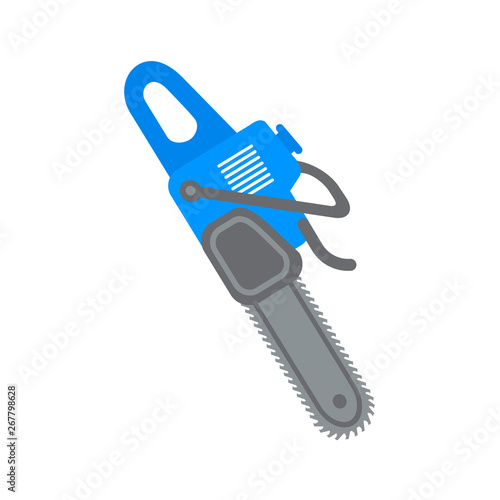 Circular saw vector flat icon. Electric disc
