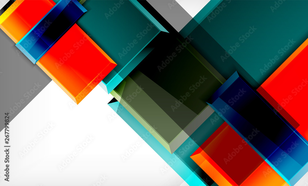 Colorful square and rectangle blocks background Colorful square and rectangle blocks background