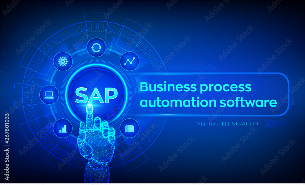 SAP Business process automation software. ERP enterprise resources