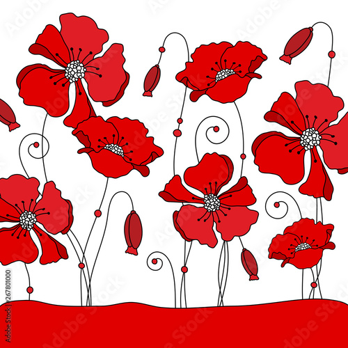 Mohnblumen Hintergrund