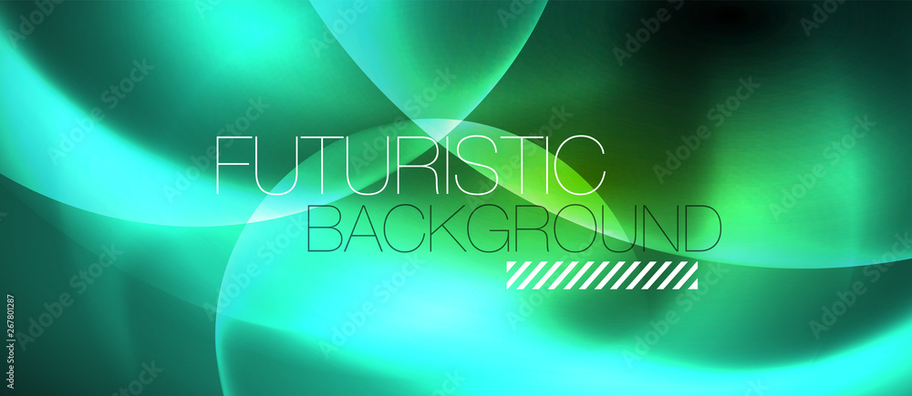 Neon glowing circles vector abstract background Neon glowing circles vector abstract background