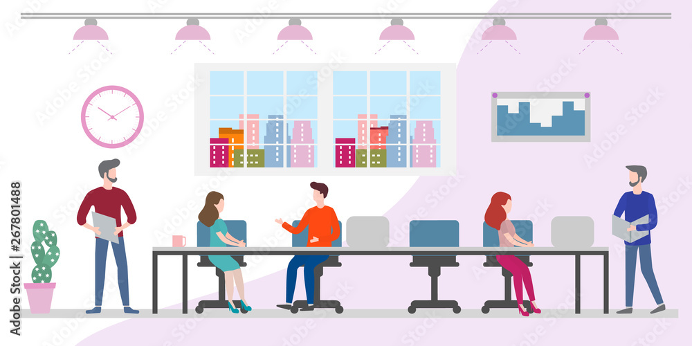 Office space. Creative people teamwork. Employees Office space. Creative people teamwork. Employees