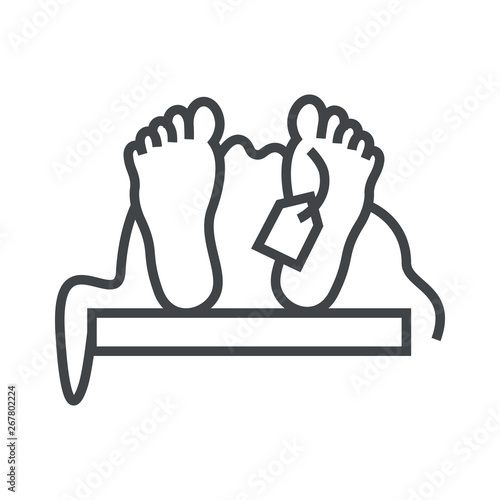 Line icon dead man