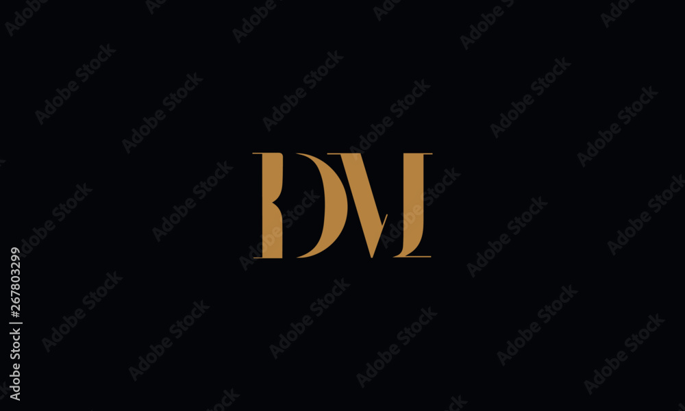 DM logo design template vector illustration DM logo design template vector illustration