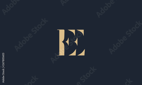 EE logo design template vector illustration