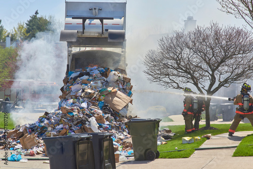 Garbage Truck fire