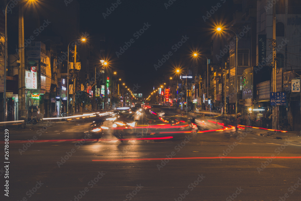 Naklejka premium Exposure on traffic