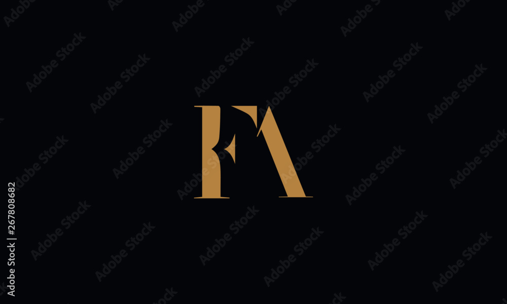 FA logo design template vector illustration FA logo design template vector illustration
