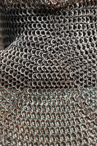 iron wicker clothes as a background