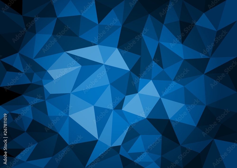 abstract dark dark blue polygon illustration background. Vector triangular low poly style. abstract dark dark blue polygon illustration background. Vector triangular low poly style.