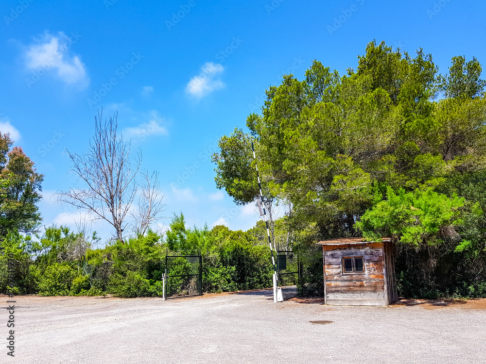Parking of the entrance of the interpretation center of the Albufera of Valencia Parking of the entrance of the interpretation center of the Albufera of Valencia