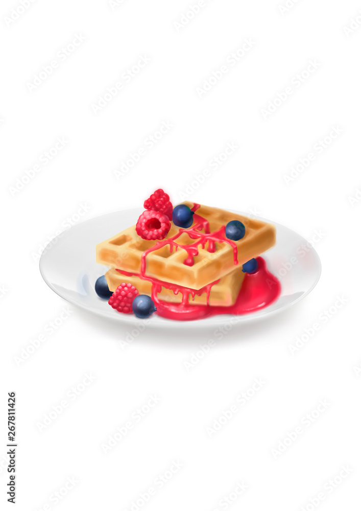 Waffles for vegeterian Waffles for vegeterian