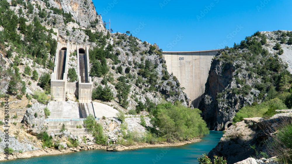 Oymapinar Dam in Oymapinar, Antalya, Turkey